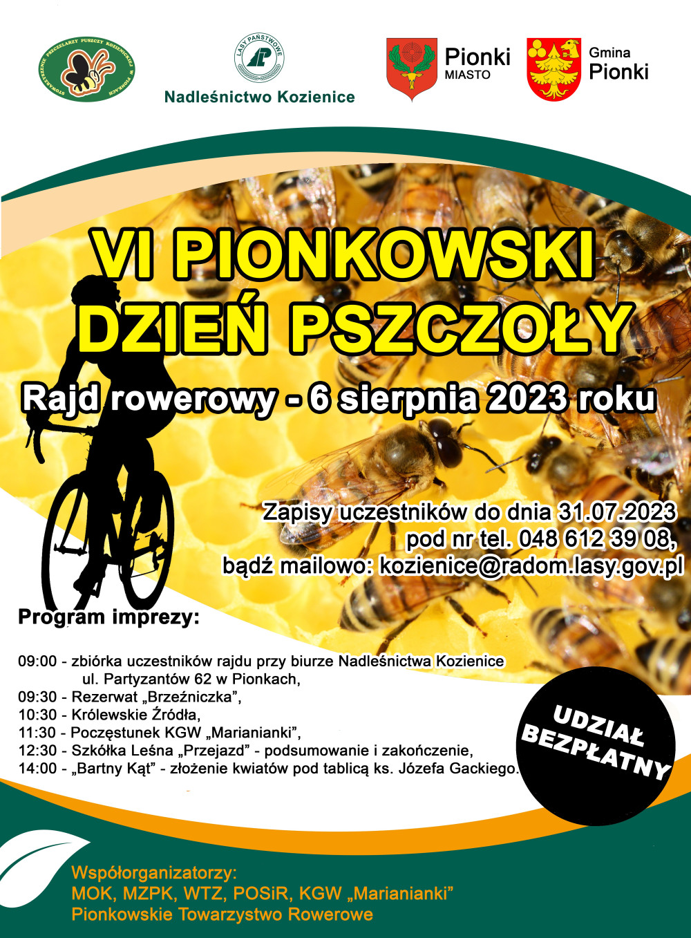 VI Pionkowski Dzień Pszczoły – rajd rowerowy