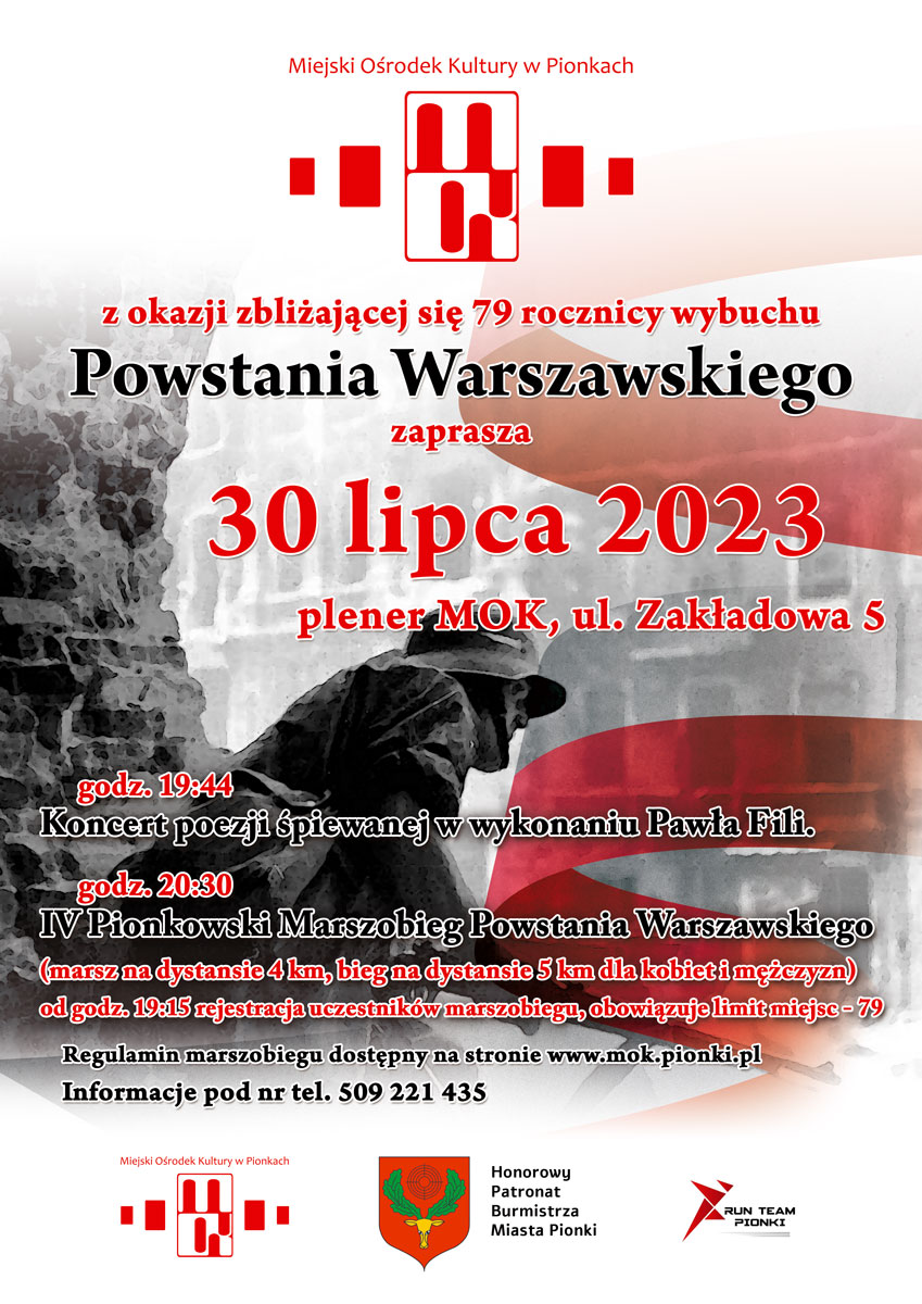 Uczcijmy wspólnie rocznicę wybuchu Powstania Warszawskiego
