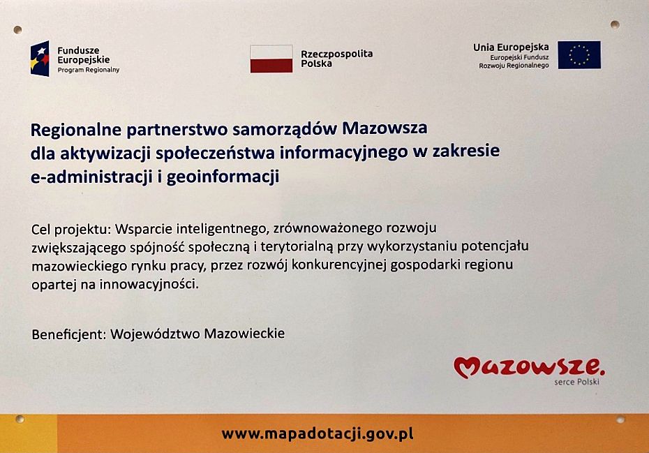Regionalne partnerstwo samorządów Mazowsza dla aktywizacji społeczeństwa informacyjnego w zakresie e-administracji i geoinformacji (Projekt ASI)